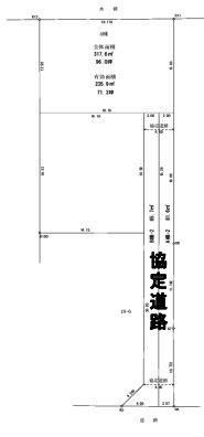 川越市寺山　建築条件なし売地　西武新宿線『本川越駅』徒歩43分　【山田小学区】の区画図
