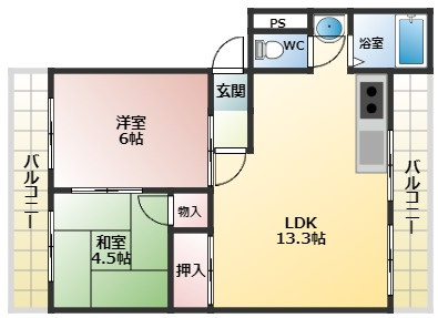 【間取り】 | パルコートタナカ