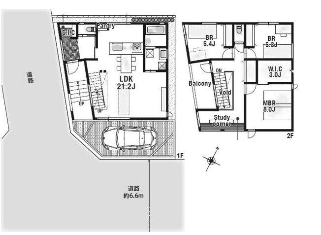 【間取り】 | 箕面市半町４丁目　新築戸建　１号地