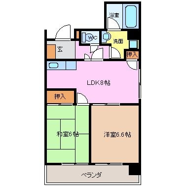 【間取り】 | レスカール幸町