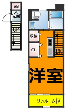 仲介手数料0円！！A la del ciero IIの間取り