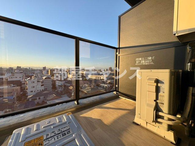 メイクスWアート浅間町のバルコニー