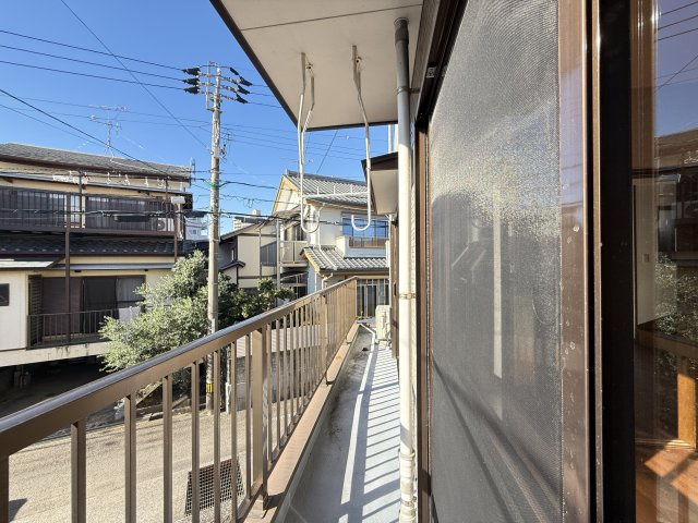大津乙テラスハウスのバルコニー