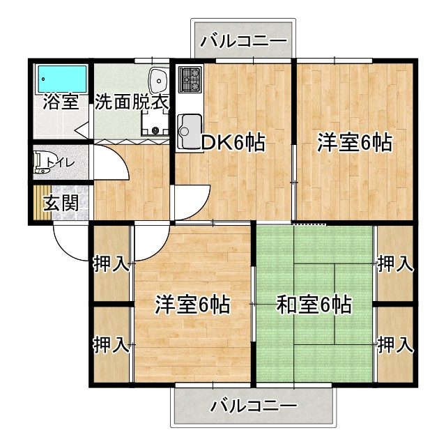 パークハイムアハトの間取り