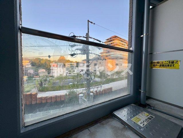 グランデ城西のバルコニー