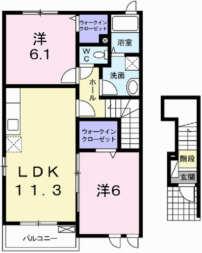 ピクシーズタウンⅠの間取り