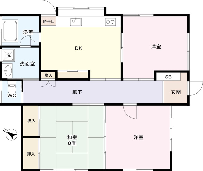 【間取り】 | 湯河原町吉浜アパート1階