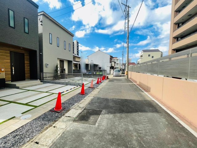 戸建　岐阜市竜田町　全2区画分譲の前面道路含む現地写真|■前面道路　■ヤマダ不動産　株式会社リライフ　岐阜店　■夢のマイホーム購入をフルサポートします！