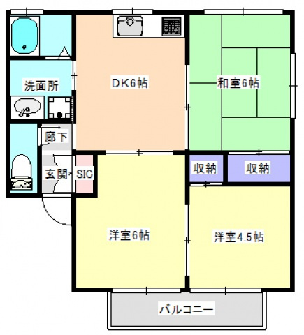 セジュール011の間取り
