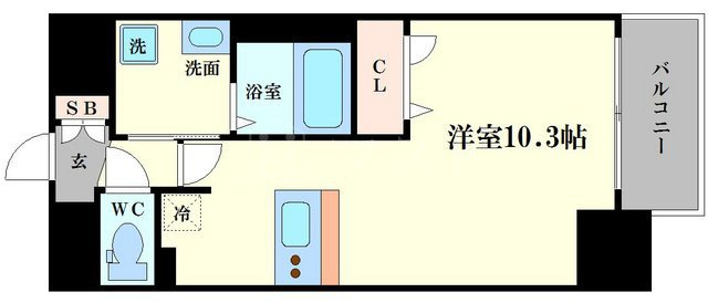 プレサンス新町ウィズジョイの間取り