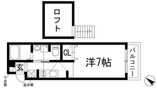 【間取り】 | レオパレス清荒神LA1