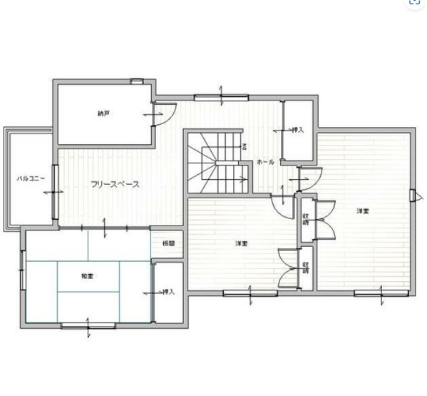 【洋室】 | 2階間取図です。