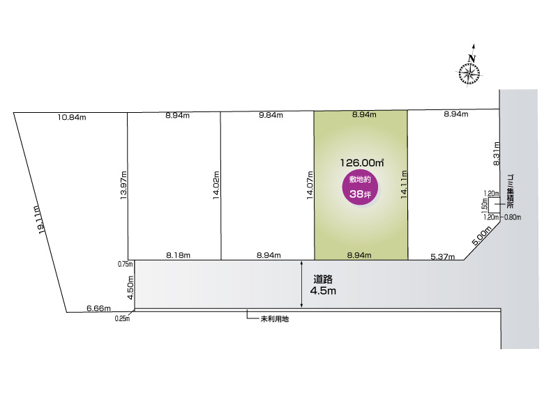 上尾市大字上5区画　4号地