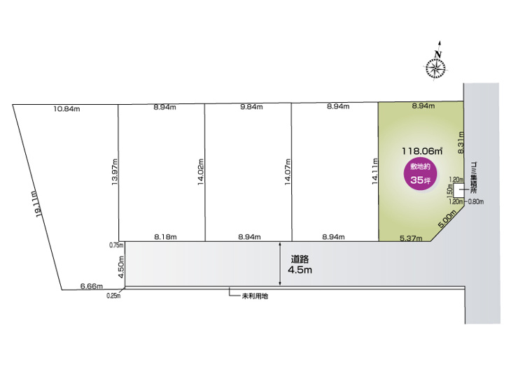 上尾市大字上5区画　5号地