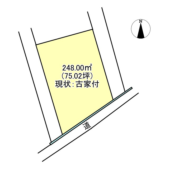 西条市喜多川243-3、243-11の土地図