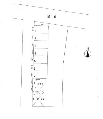 小野沢駐車場の区画図