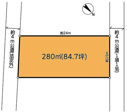 入間郡毛呂山町西戸　建築条件なし売地　東武越生線『東毛呂駅』徒歩45分　の土地図