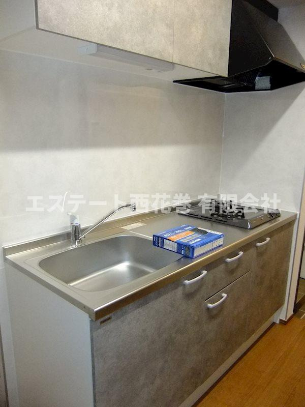 チュテレールＡのキッチン|2口コンロ付き