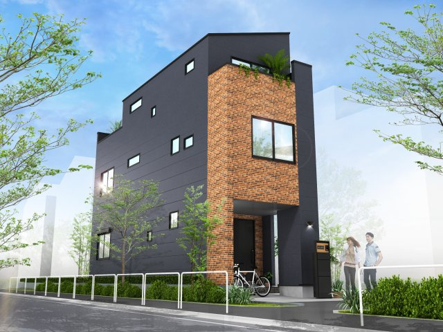 江東区南砂５丁目　新築戸建ての外観パース