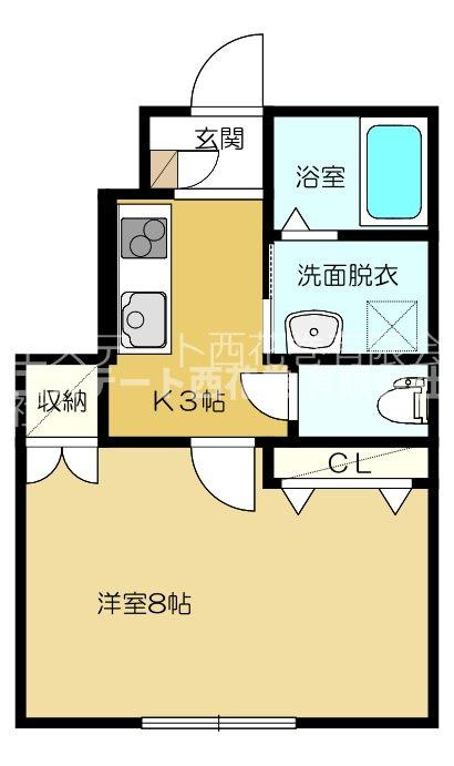 チュテレールＢの間取り