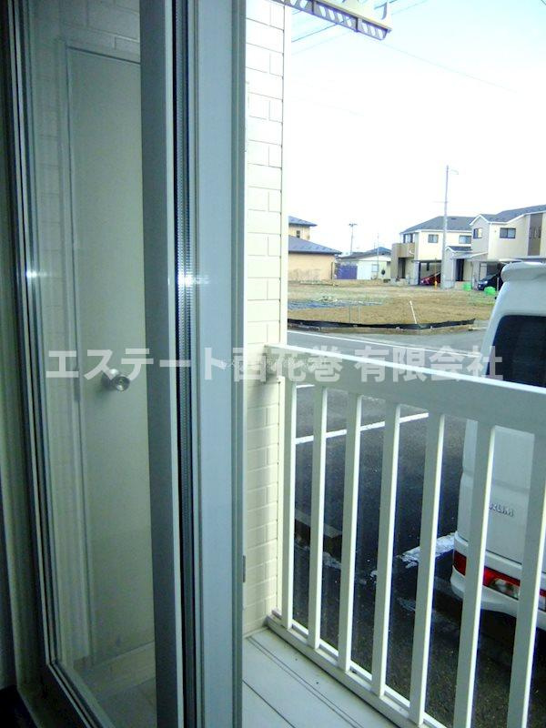 パストラルプレイスのバルコニー|ﾍﾞﾗﾝﾀﾞ収納もあります。