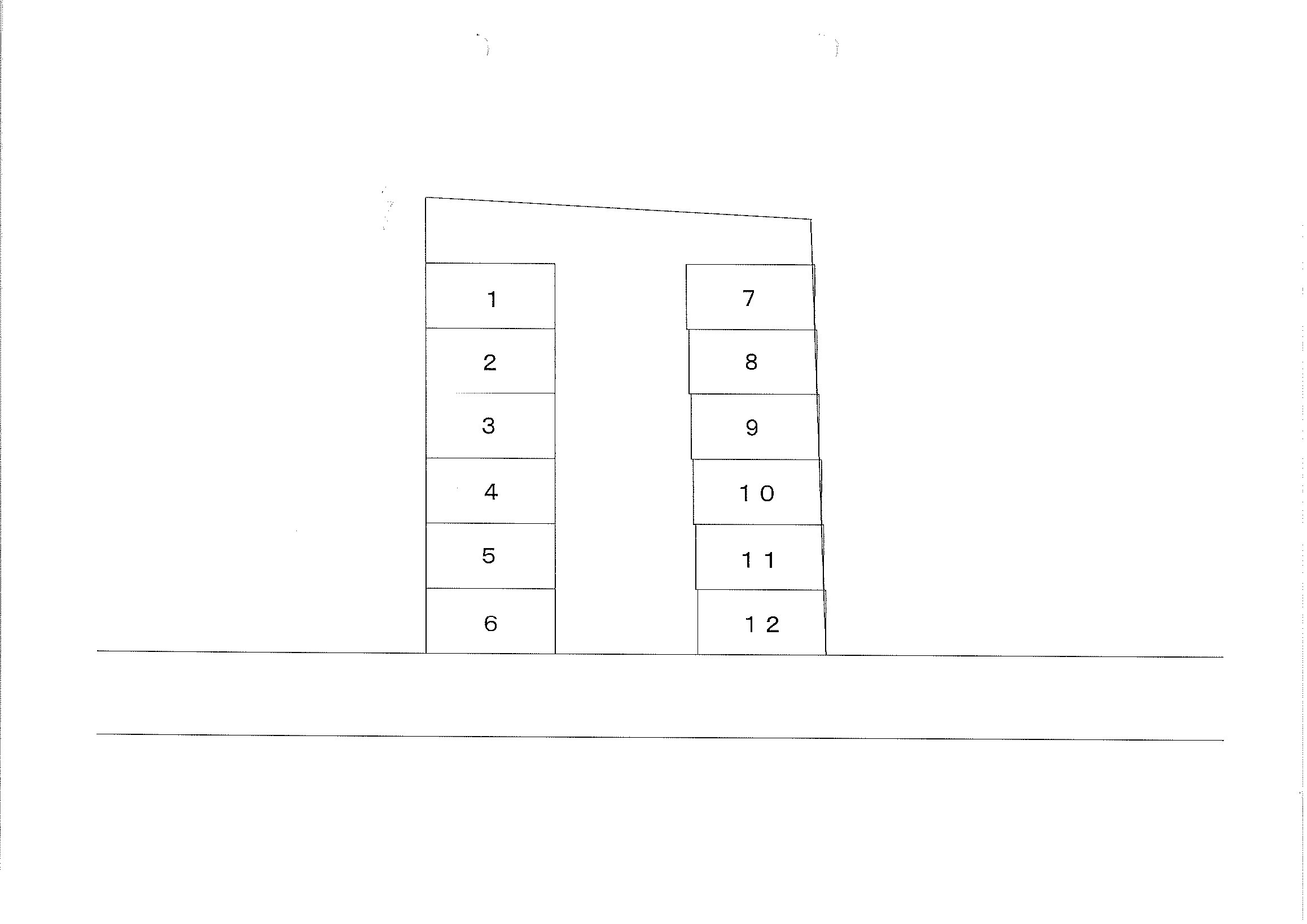 平パーキングの区画図