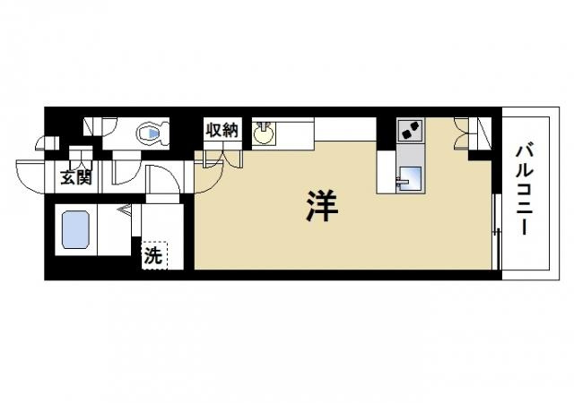 レオネクストコミンチャーレ九条の間取り|カウンターキッチンのあるお部屋です
