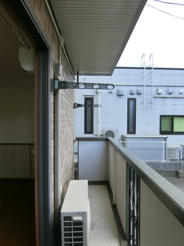 プラシード　C棟のバルコニー