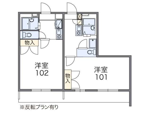 レオパレス下館西の間取り|画像2