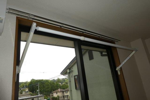 倉敷市徳芳のアパートの設備|室内物干し