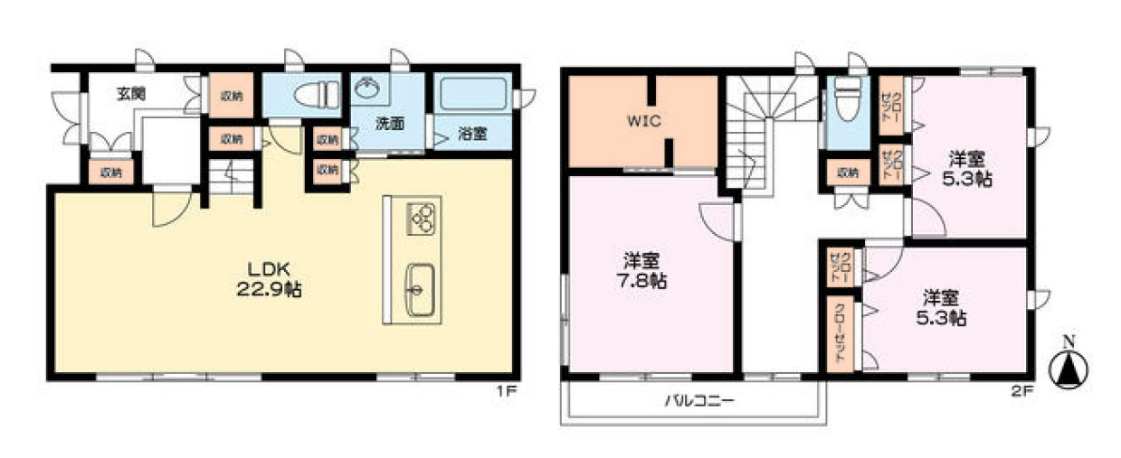 【中古戸建】太田市藪塚町　の間取り|■間取り図｜敷地面積：216.27（約65.42坪）　建物面積：112.01（約33.86坪）