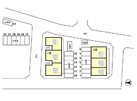 グランドゥール Ⅰの区画図