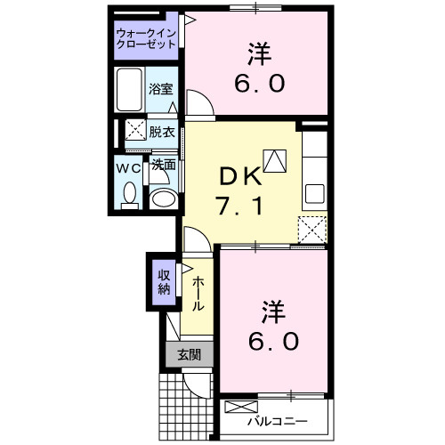 カリーナガーデンの間取り