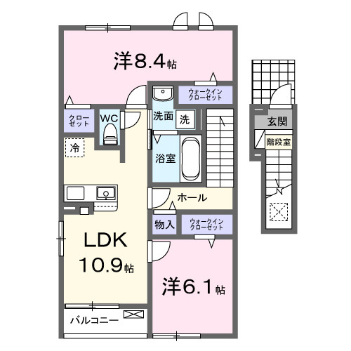 メゾンプレステージＧＴＯ玉名Ⅳの間取り