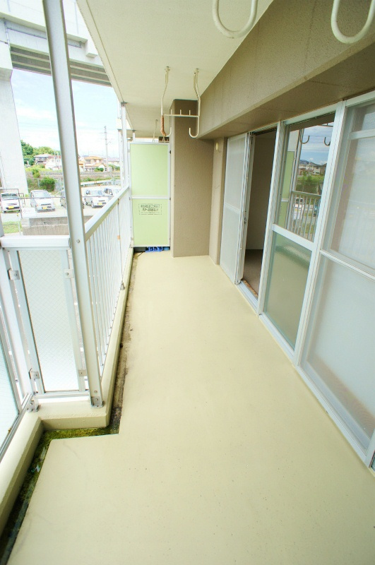 MAC久留米コートのバルコニー|お洗濯にも便利なバルコニー付き※別号室の写真です