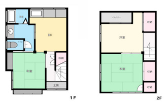 【間取り】 | 【オーナーチェンジ・家賃収入】伊丹市高台１丁目中古テラスハウス | お二人様からファミリー様まで幅広くおすすめの間取りです♪