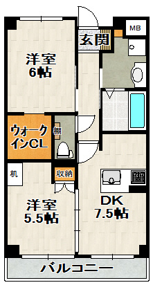 ハイタウン御殿山東の間取り