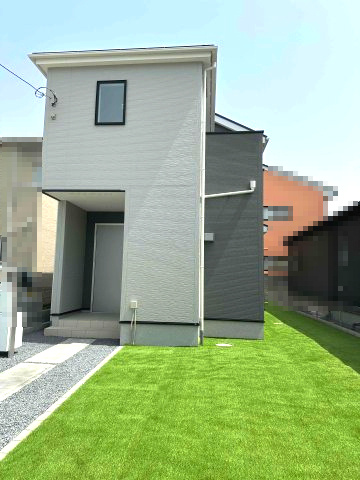 玉村町斎田24-1期（全2棟）1号棟の外観|建物完成済みでございます。お部屋のご内覧可能でございます。お気軽にお問合せ下さいませ(^▽^)/