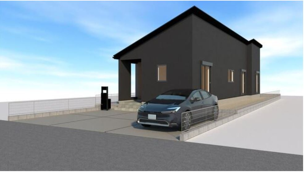 玉村町斎田24-1期（全2棟）2号棟の外観パース|外観パースです