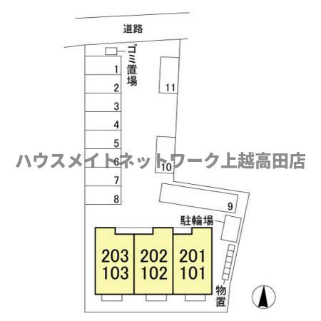レガーロ潟町の区画図|配置図