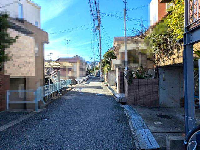 仁川町１丁目　土地の前面道路含む現地写真|前面道路含む現地写真です