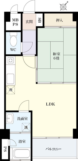 【間取り】 | 東熱海マリンハイツA棟