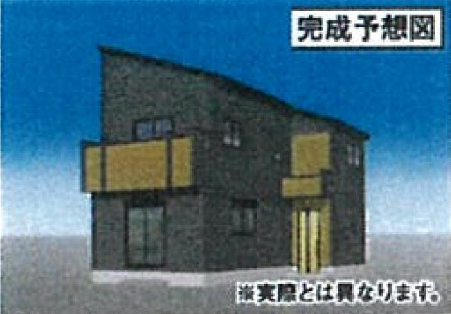 横浜市神奈川区中丸　新築戸建【仲介手数料無料】の外観パース