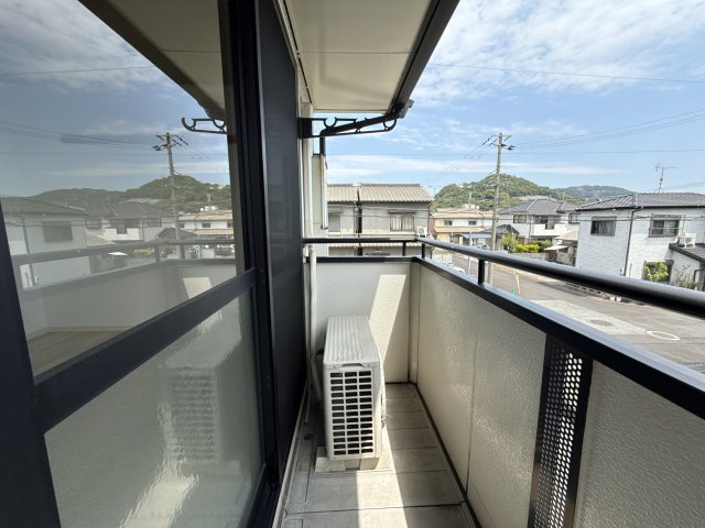 ユウハイツ・山崎のバルコニー