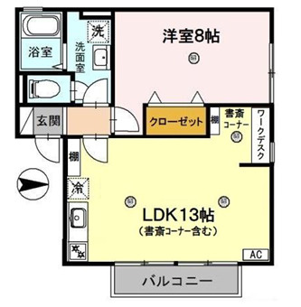 ユウハイツ・山崎の間取り