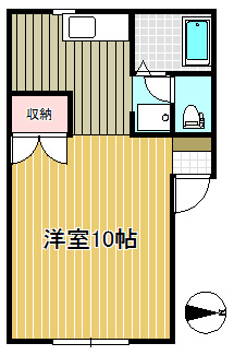 【間取り】 | エクセルハイツ | 反転の場合あり