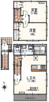 【間取り】 | サンライズ北馬込  | サンライズ北馬込 