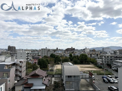 【展望】 | アルファステイツ西明石駅前Ⅲ | バルコニーから明石海峡大橋を一望できる眺望♪