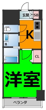 仲介手数料0円！！エスリード上前津テルツェの間取り