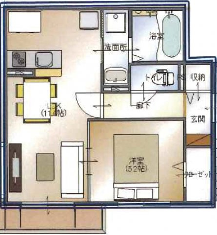 D-room　C・Iの間取り